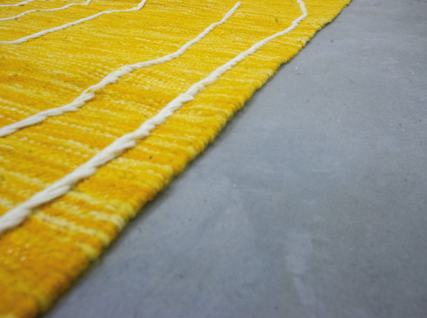 Moroccan Rug 6x10 | Handmade Yellow rug | Costume Wool Rug | Zanafi Rug