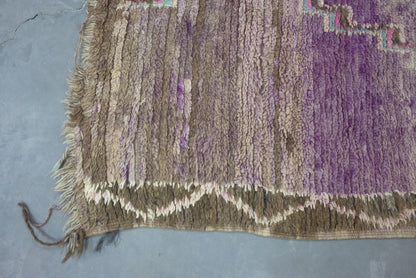 Moroccan Rug 6x12 | Handmade Purple rug | Costume Wool Rug | Beni Mguild Rug