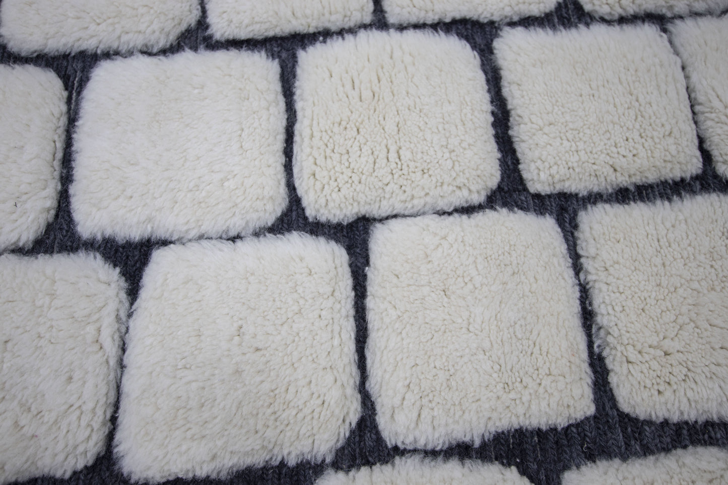 Moroccan Rug 8x10 | Handmade white black rug | Costume Wool Rug | Beni Mrirt Rug