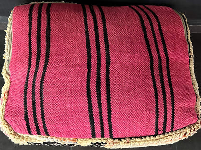 Handmade Pillow | Pouf Ottoman | Moroccan Berber Floor Pillow