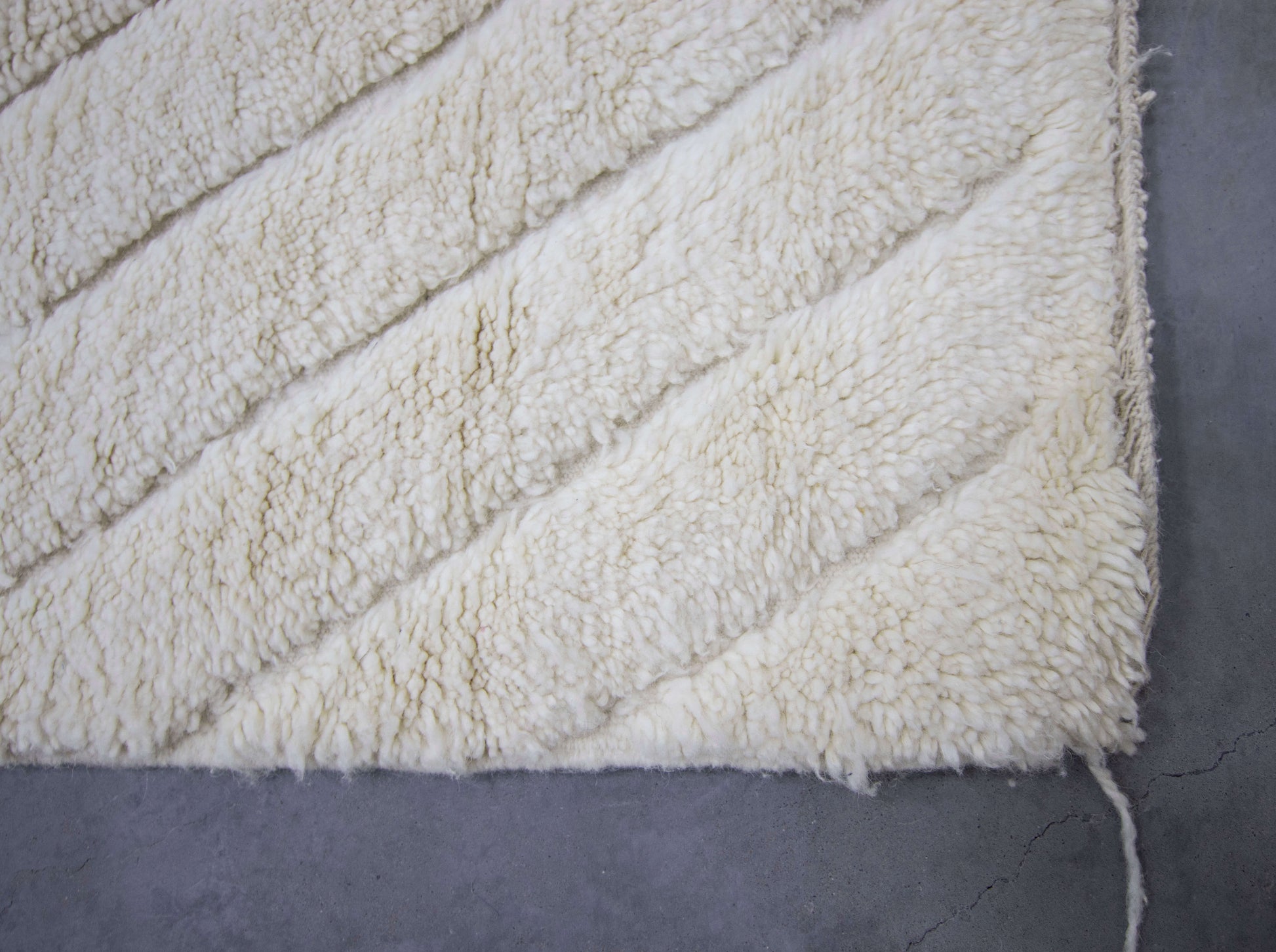 Moroccan Rug 5x8 | Handmade white rug | Costume Wool Rug | Beni Ouarain Rug