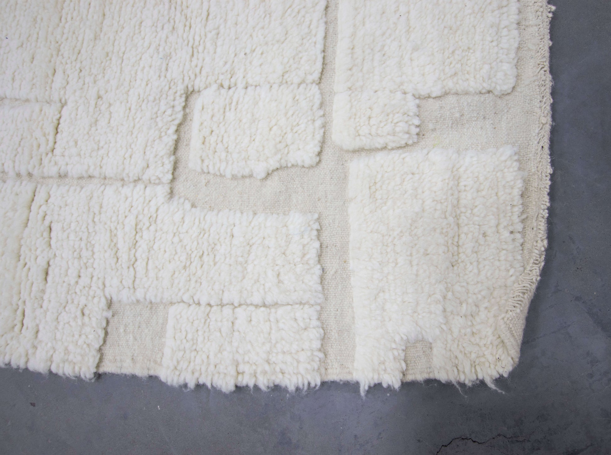 Moroccan Rug 5x8 | Handmade white rug | Costume Wool Rug | Beni Ouarain Rug