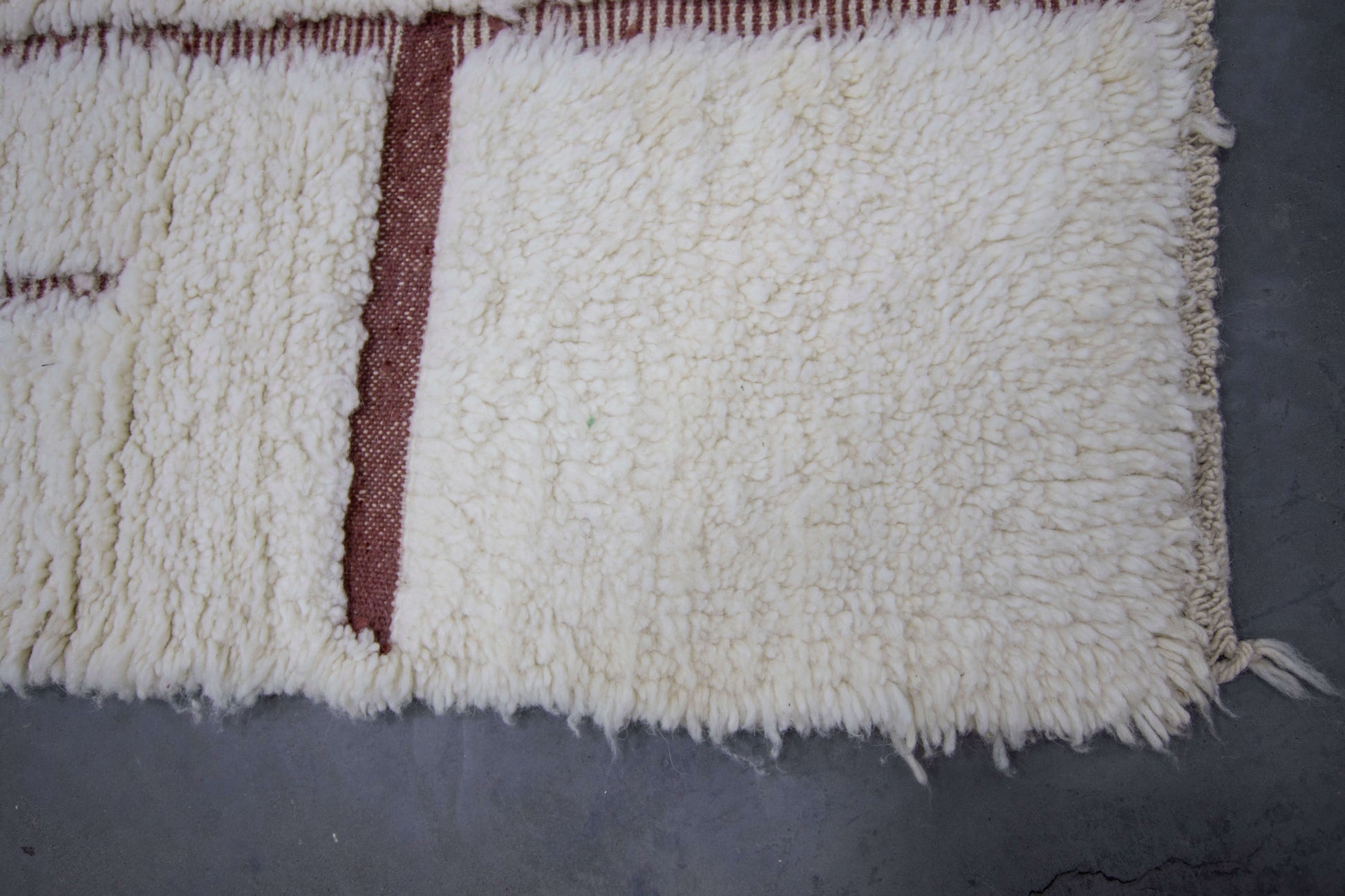 Moroccan Rug 5x8 | Handmade white, Brown rug | Costume Wool Rug | Beni Ouarain Rug