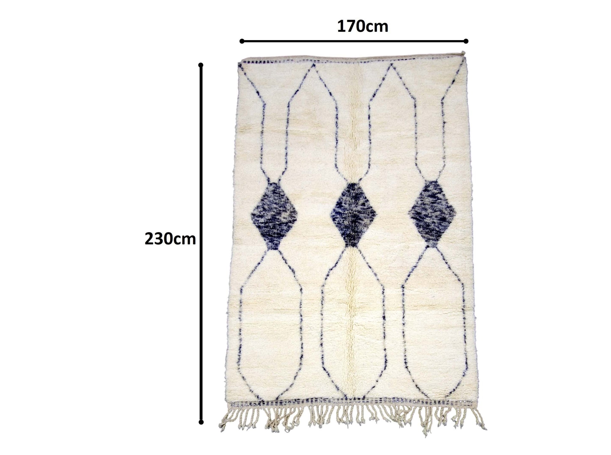 Moroccan Rug 6x8 | Handmade rug | Costume Wool Rug | Beni Ouarain Rug