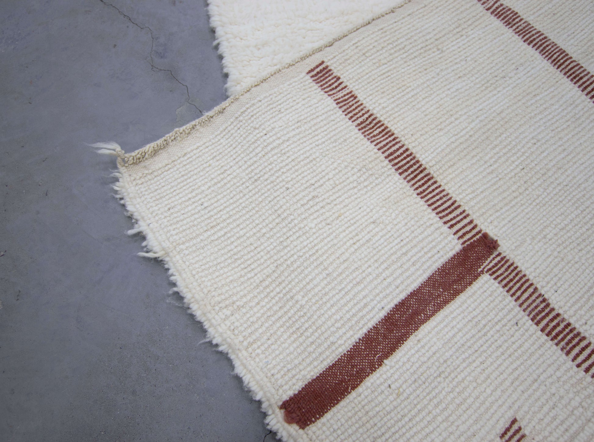 Moroccan Rug 5x8 | Handmade white, Brown rug | Costume Wool Rug | Beni Ouarain Rug