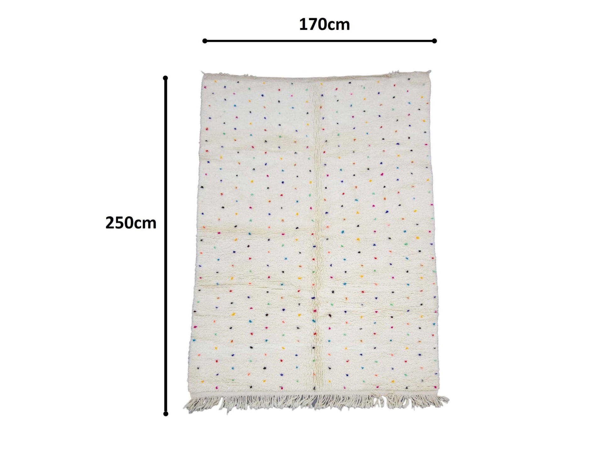 Moroccan Rug 5x8 | Handmade white rug | Costume Wool Rug | Beni Ouarain Rug