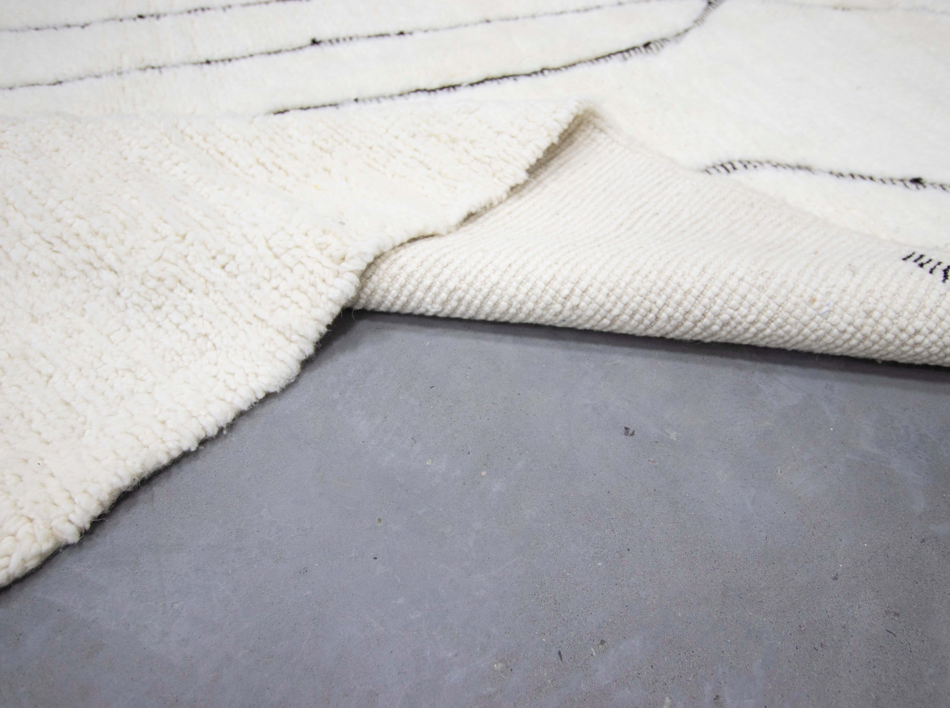 Moroccan Rug 5x8 | Handmade white rug | Costume Wool Rug | Beni Ouarain Rug