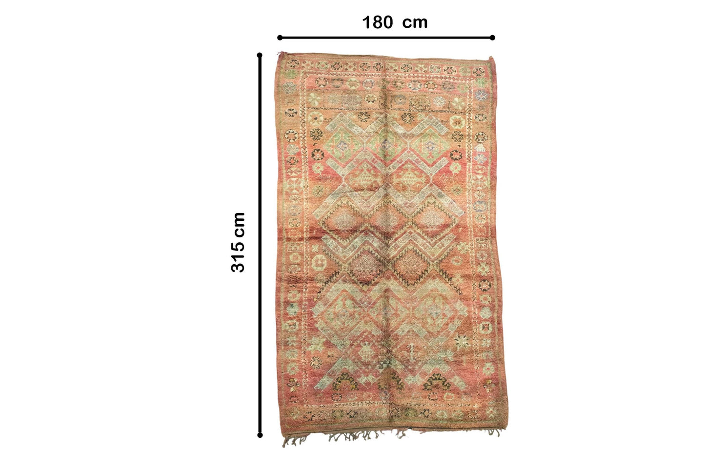 Moroccan Rug 6x10 | Handmade Brown rug | Costume Wool Rug | Beni Mguild Rug