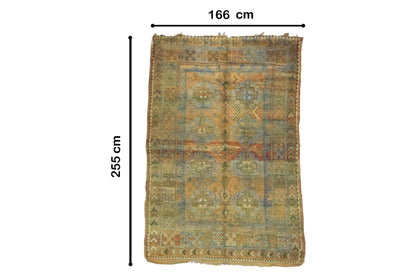 Moroccan Rug 5x8 | Handmade Brown rug | Costume Wool Rug | Beni Mguild Rug